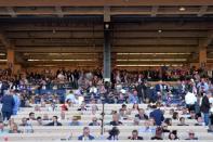 Nov 4, 2017; Del Mar, CA, USA; A general view of the grand stands during the 34th Breeders Cup world championships at Del Mar Thoroughbred Club. Mandatory Credit: Jake Roth-USA TODAY Sports