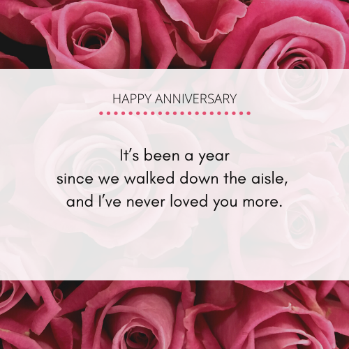 First Anniversary Wishes