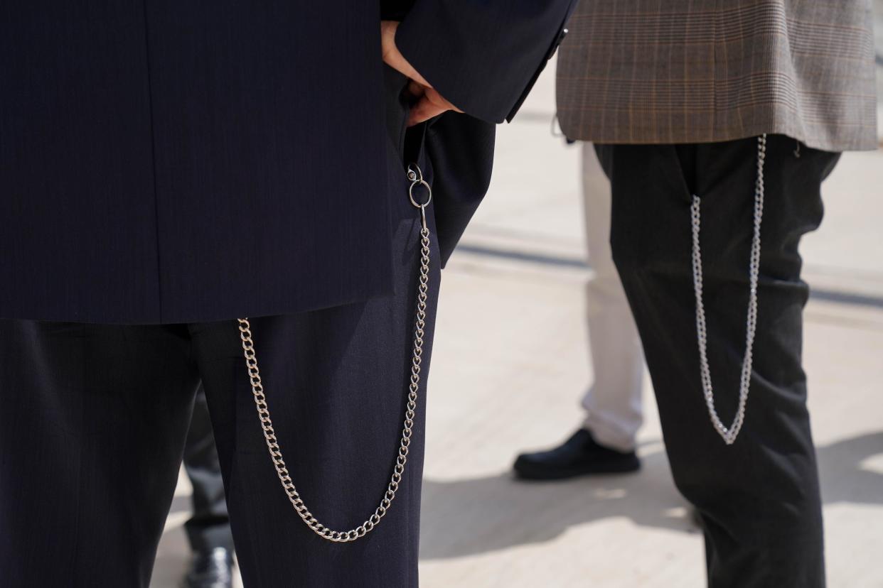 A general view of prison staff during the official opening of HMP Fosse Way, the new Category C prison in Leicester. Picture date: Thursday June 29, 2023.