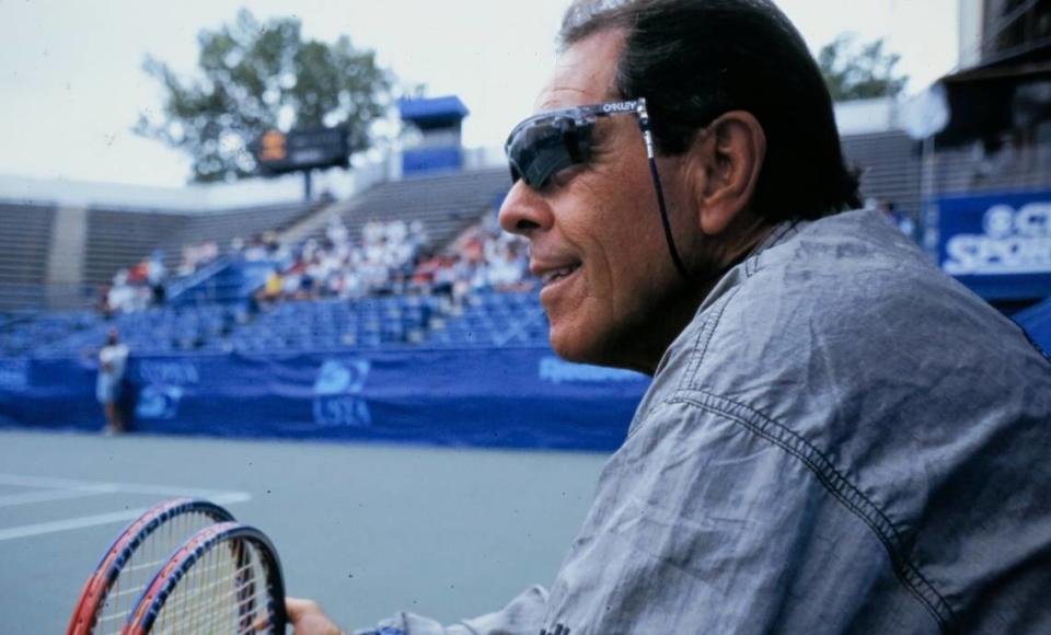 “What I hope I will be remembered for is daring to follow my passion and hopefully igniting that spark of passion in others,” Nick Bollettieri said in his Tennis Hall of Fame acceptance speech. Provided by IMG Academy/IMG