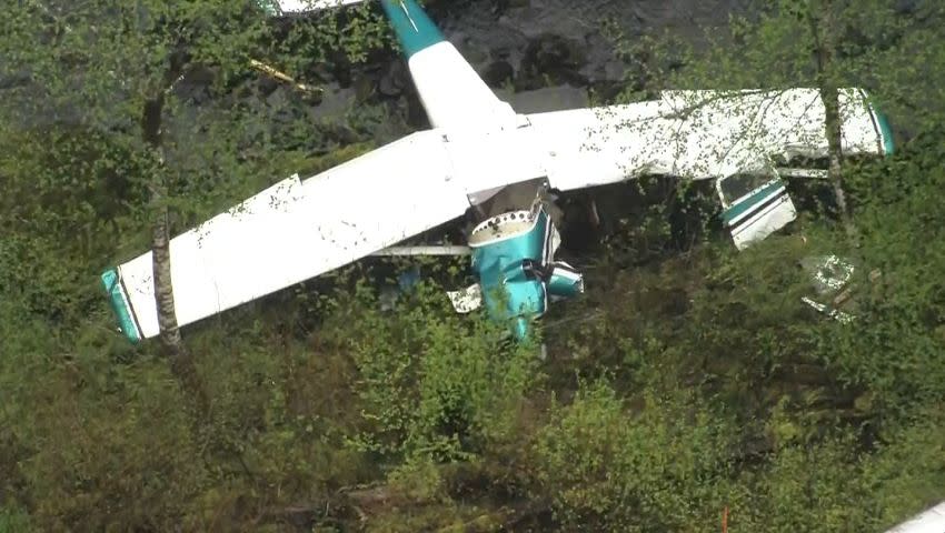 Firefighters with Puget Sound Fire and King County Fire District 47 pulled two people from a plane that crashed in Ravensdale, Puget Sound Fire tweeted Saturday night.