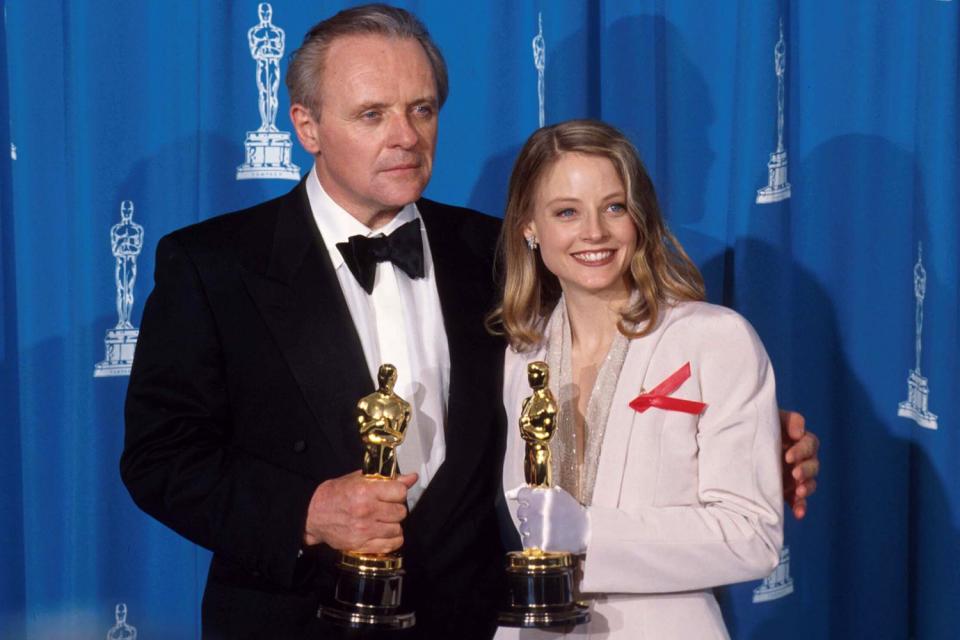 John Barr/Liaison/Getty Anthony Hopkins and Jodie Foster in 1992