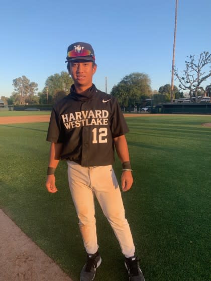 Sophomore Kai Caranto of Harvard-Westlake had four hits in an 18-7 win over Birmingham.