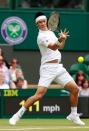 <p>Kei Nishikori of Japan plays a forehand during the Men’s Singles second round match against Julien Benneteau of France on day four of the Wimbledon Lawn Tennis Championships at the All England Lawn Tennis and Croquet Club on June 30, 2016 in London, England. (Photo by Adam Pretty/Getty Images)</p>
