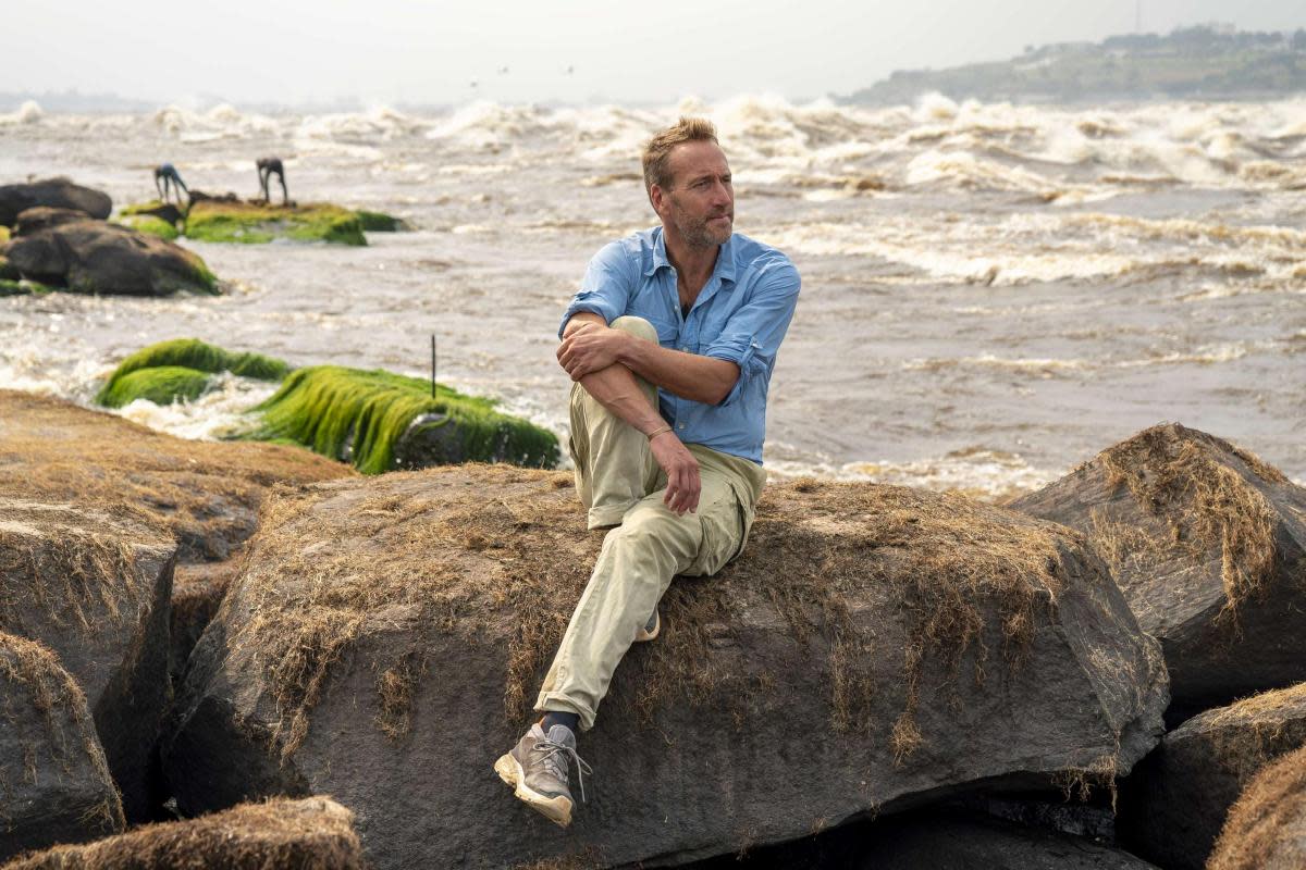 Hear as TV presenter Ben Fogle explains to Ed Balls and Kate Garraway on Good Morning Britain about his "very, very close call" with a van on a country lane near his home. <i>(Image: Channel 5/PA)</i>