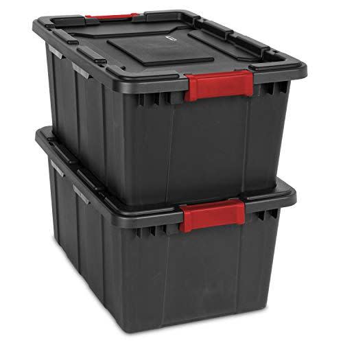 8) Sterilite Industrial Storage Bins