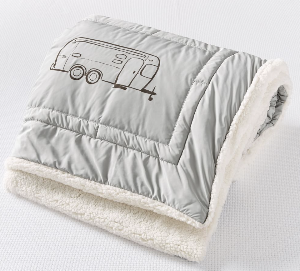 10) Airstream Morro Bay Sherpa Back Throw