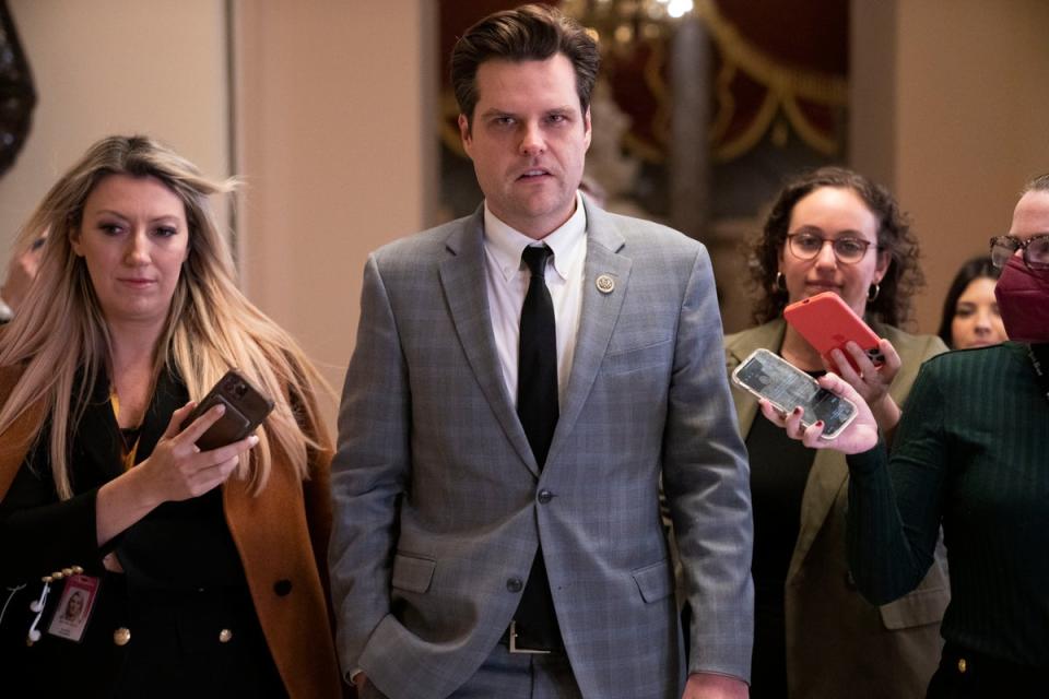 Rep Matt Gaetz. (Copyright 2023 The Associated Press. All rights reserved.)