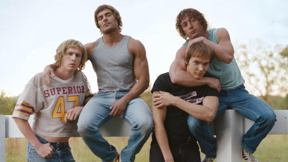 The Iron Claw follows four of the Von Erich siblings as they enter the wrestling business. (Lionsgate)