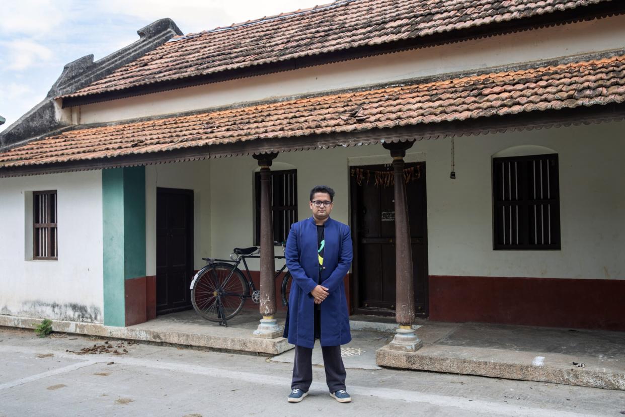 Karya Inc. co-founder Manu Chopra in rural Karnataka, India, on Sept. 25.