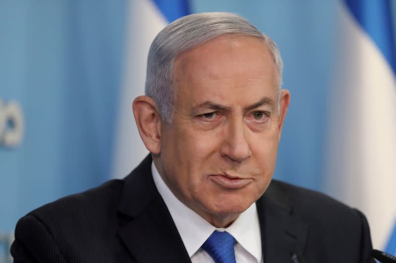 FILE PHOTO: Israeli Prime Minister Benjamin Netanyahu announces a peace agreement to establish diplomatic ties, between Israel and the United Arab Emirates