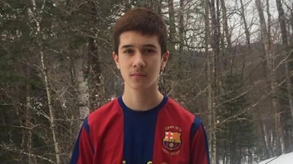 Philippe Volek says he decided to wear a soccer jersey to his Quebec high school after hearing about a nationwide Jersey Day event. (Photo: t<span>he Canadian Press/HO, Philippe Volek)</span>