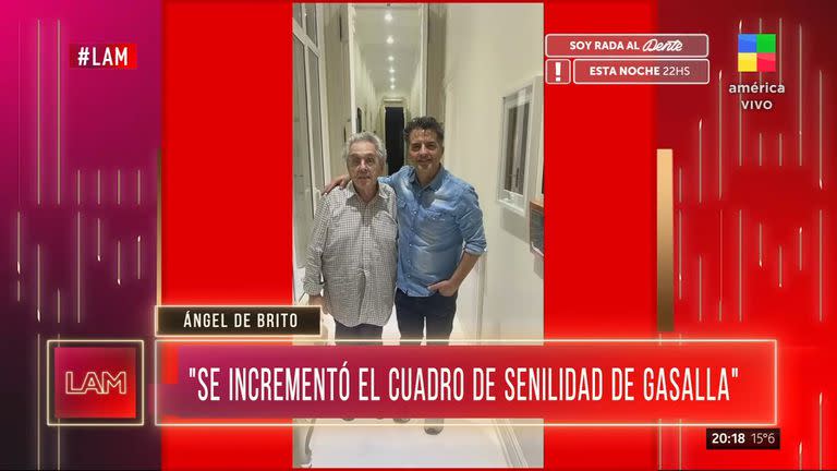 Ángel de Brito contó detalles de la salud de Gasalla: "No puede valerse solo"