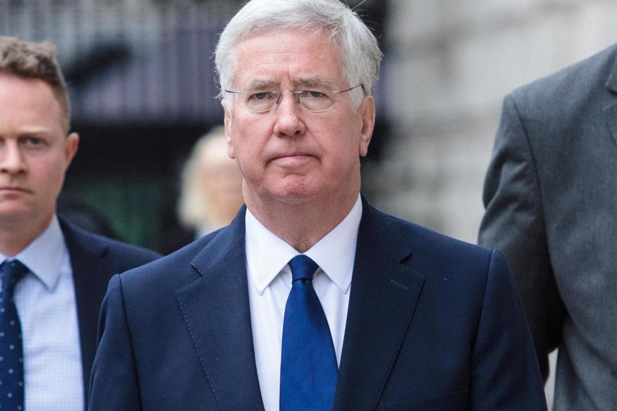 Apology: Defence Secretary Sir Michael Fallon: Getty Images