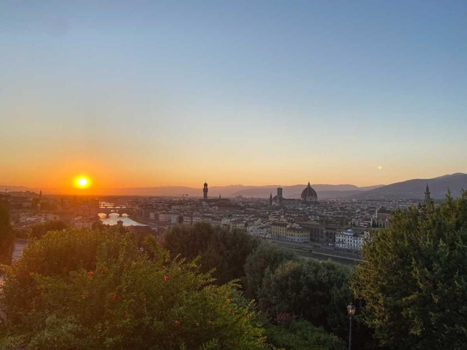 A view over Florence in Italy.