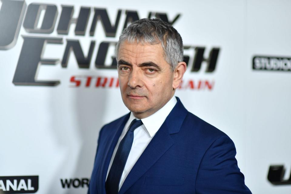 Rowan Atkinson arrives for the special screening of "Johnny English Strikes Again" at AMC Lincoln Square in New York on October 23, 2018 Getty Images