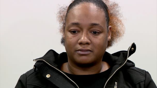 PHOTO: Latika Hancock attends a press conference with her attorney in Butler Township, Ohio, after an incident at a McDonald's restaurant on Jan. 16, 2023. (WKEF)