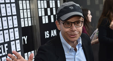 Rick Moranis attends "In & Of Itself" Opening Night - Arrivals at Daryl Roth Theatre on April 12, 2017 in New York City.  