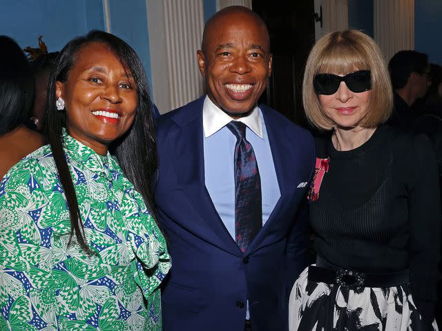 Taylor Hill/Getty Tracey Collins, Eric Adams and Anna Wintour attend a New York Fashion Week reception hosted by Mayor Eric Adams, Vogue and the Council of Fashion Designers of America at Gracie Mansion on September 08, 2022 in New York City.