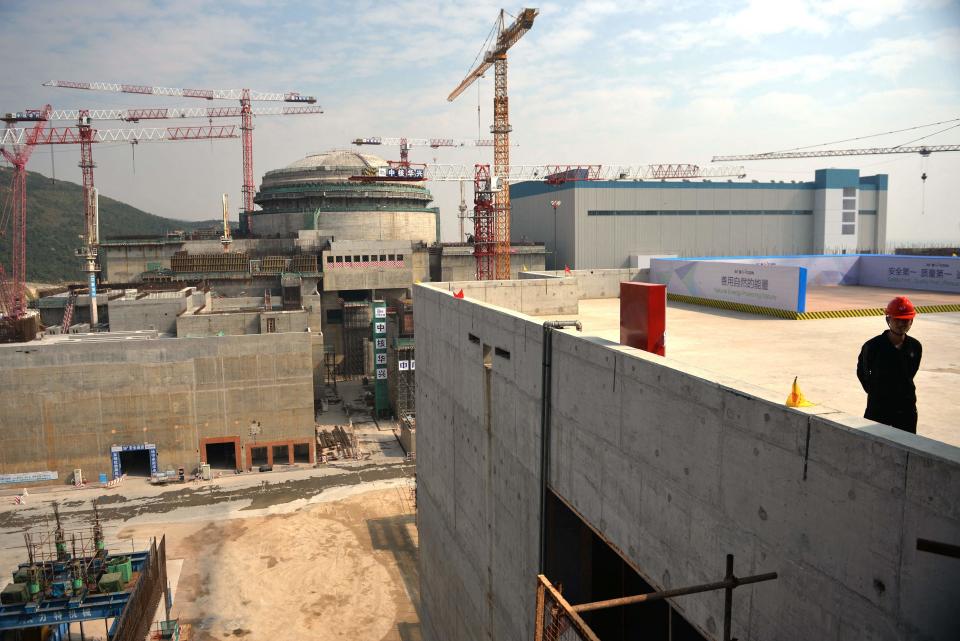 The Taishan nuclear plant was powered up in 2018 and features two operational pressurised reactors (AFP/Getty)