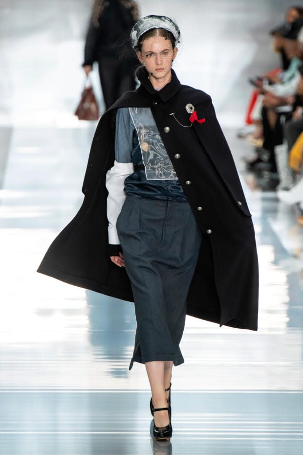 <p>A look from the Maison Margiela Spring 2020 collection. Photo: Imaxtree</p>