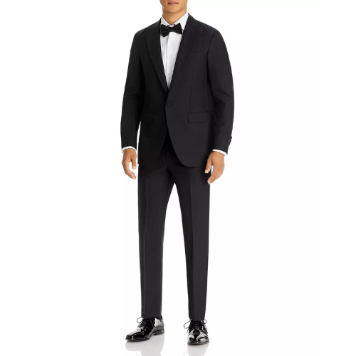 man wearing black Sid Mashburn Kincaid No. 3 tuxedo