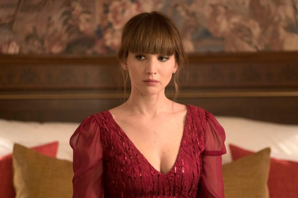 Jennifer Lawrence in the film adaptation of Red Sparrow - Murray Close/Twentieth Century Fox via AP