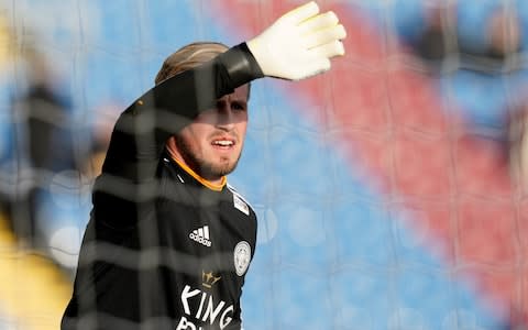 Schmeichel getting ready - Credit: REUTERS