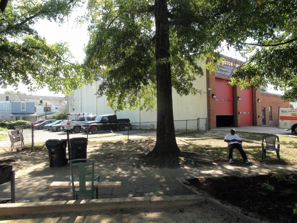 Residents in Wilmington's Southbridge neighborhood partnered with the city, area businesses and nonprofits to revitalize Winston Truitt Park on Oct. 3, 2023. Some would like the park renamed to honor Vicky Portis, a resident who worked to maintain the park.
