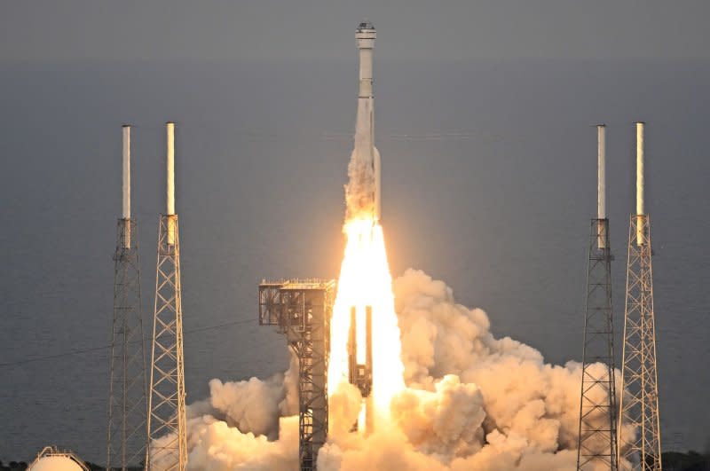 United Launch Alliance launches its Atlas V rocket to boost the Boeing Starliner spacecraft for NASA from Complex 41 at the Cape Canaveral Space Force Station in Florida on May 19, 2022. File Photo by Joe Marino/UPI