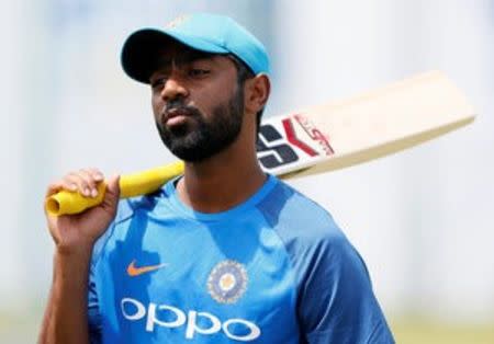 Cricket - Sri Lanka v India - India's Team Practice Session - Galle, Sri Lanka - July 25, 2017 - India's cricketer Abhinav Mukund is seen ahead of their first test match. REUTERS/Dinuka Liyanawatte