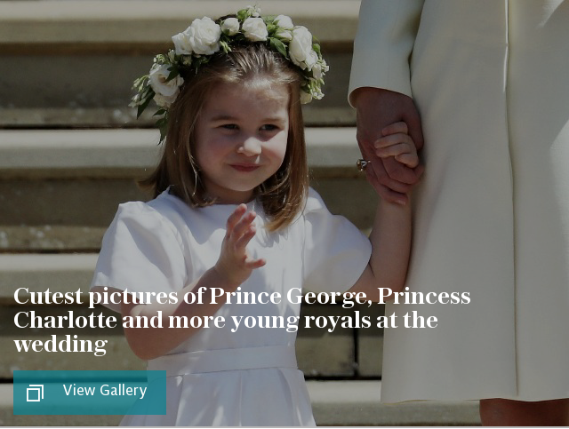 Cutest pictures of Prince George, Princess Charlotte and more young royals at the wedding