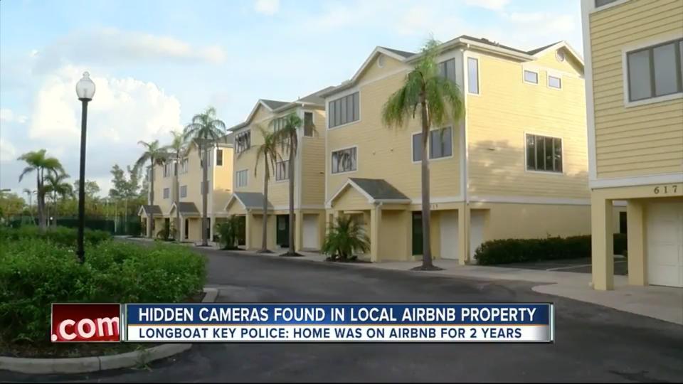 The couple said they were never informed that they'd be filmed inside of the rental, pictured among these townhouses. (Photo: WFTS)