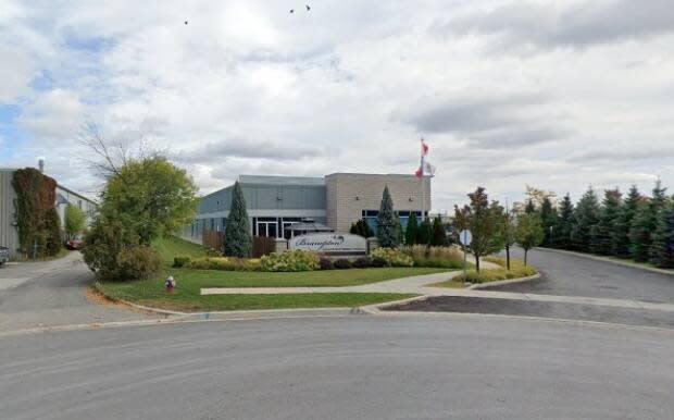 The Bereavement Authority of Ontario has temporarily suspended the licence of Brampton Crematorium and Visitation Centre, pictured here, and that of its manager in charge, Puneet Singh Aujla.   (Google Street View - image credit)