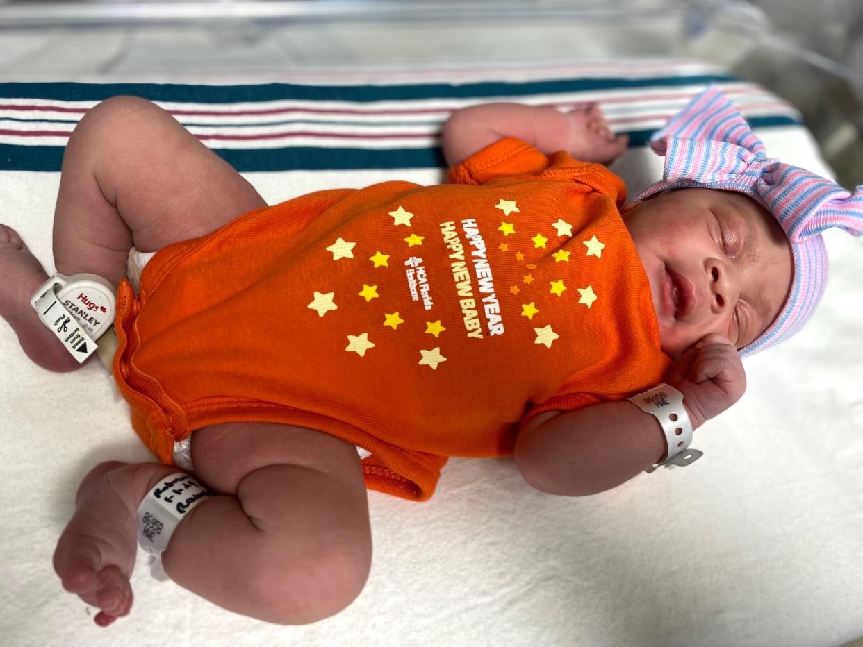 Baby Jasmine, born at 4:36 a.m. Jan. 1, 2024, weighing 6 lbs. 15 oz. in Leon County at HCA Florida Capital Hospital. Mom is Tlarissa Robinson.