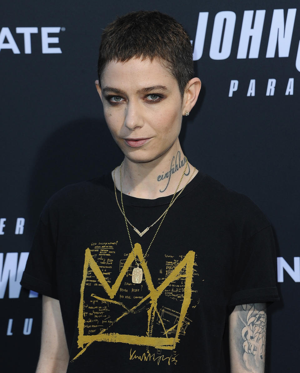 HOLLYWOOD, CA - MAY 15:  Asia Kate Dillon arrives for the Special Screening Of Lionsgate's "John Wick: Chapter 3 - Parabellum" held at TCL Chinese Theatre on May 15, 2019 in Hollywood, California.  (Photo by Albert L. Ortega/Getty Images)