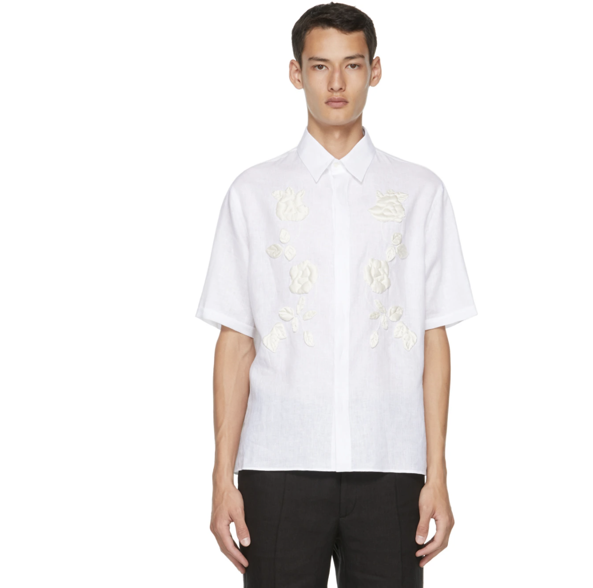 Fendi Rose Branch Half Sleeve Shirt. PHOTO: Ssense