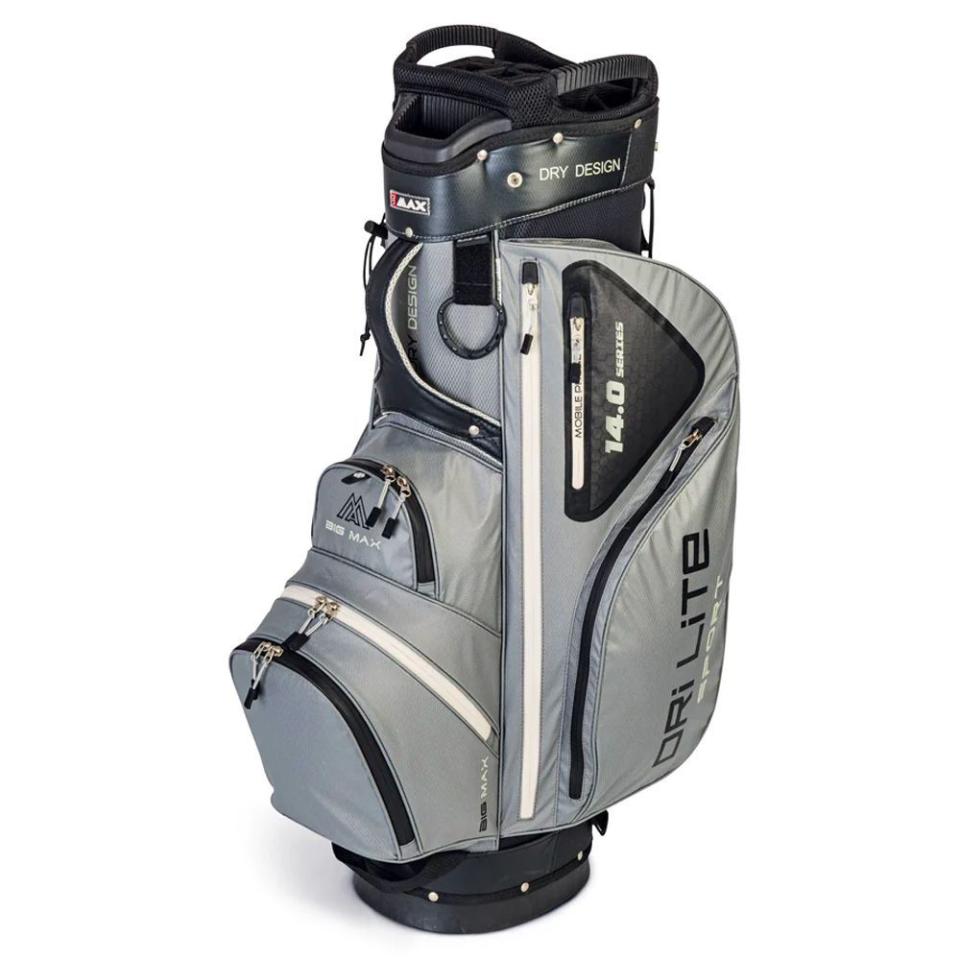 <p><a href="https://us.bigmaxgolf.com/products/dri-lite-sport" rel="nofollow noopener" target="_blank" data-ylk="slk:Shop Now;elm:context_link;itc:0;sec:content-canvas" class="link ">Shop Now</a></p><p>Dri Lite Sport Golf Bag</p><p>bigmaxgolf.com</p><p>$199.00</p>