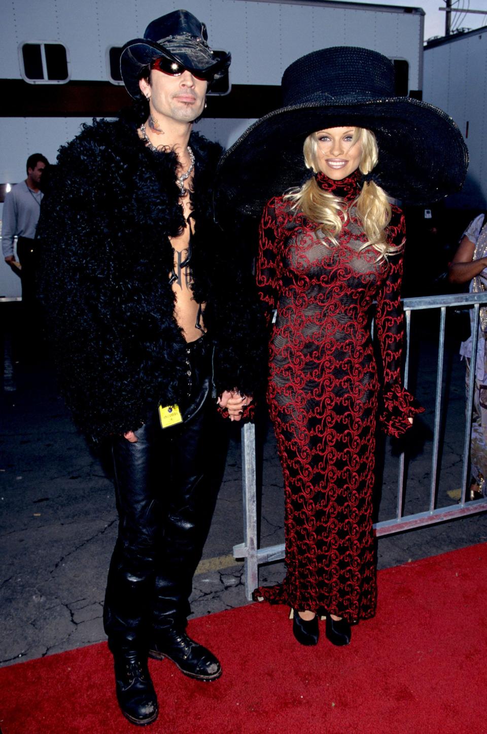 Pamela Anderson at the 1997 American Music Awards.