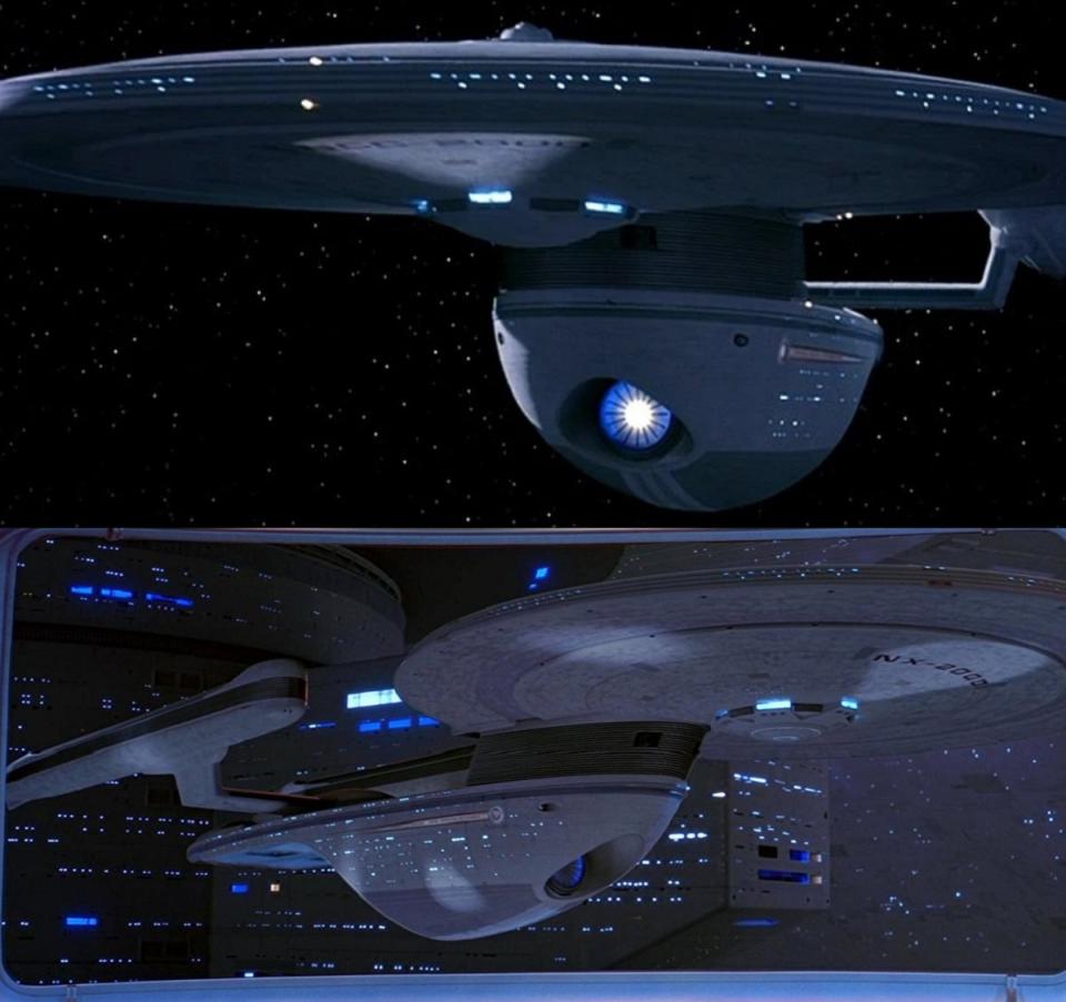 The Excelsior, the experimental ship that became a Starfleet staple for 80 years.