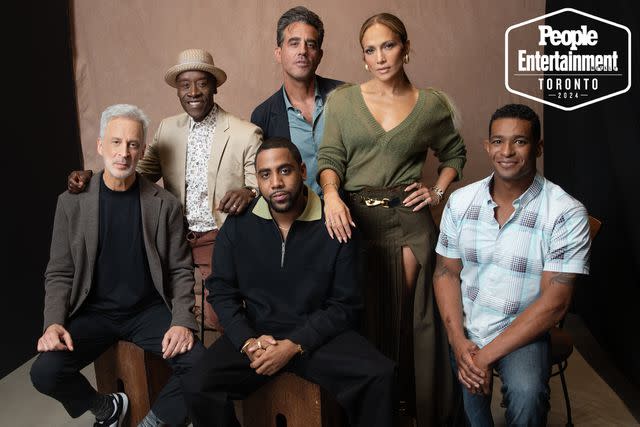 <p>Ben Trivett/Shutterstock</p> William Goldenberg, Don Cheadle, Jharrel Jerome, Bobby Cannavale, Jennifer Lopez, Anthony Robles