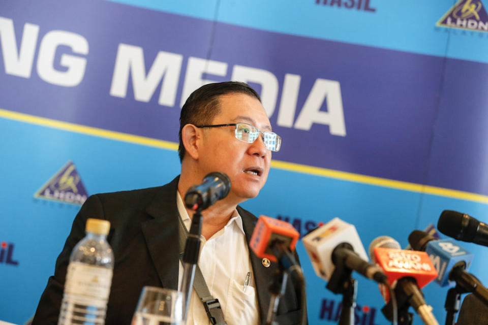 Finance Minister Lim Guan Eng said the government is looking at increasing the fine up to RM100,000 and jail sentence increased to 20 years from 10 years. — Picture by Sayuti Zainudin