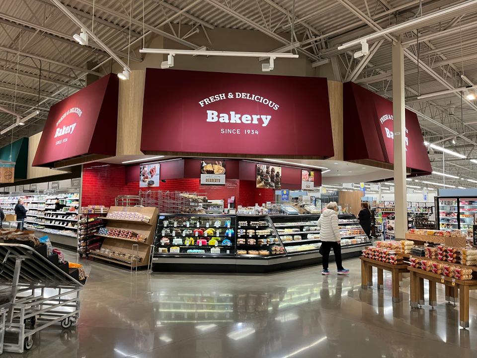 The bakery counter at Meijer.