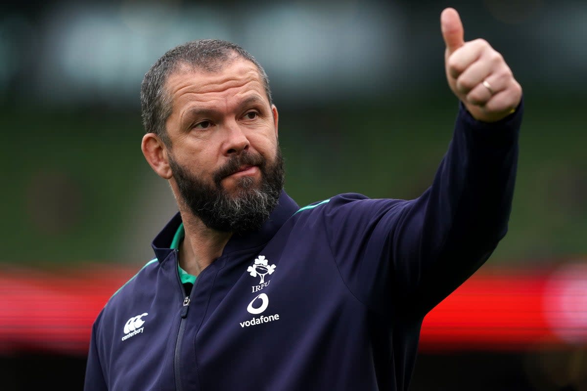 Ireland head coach Andy Farrell, pictured, has backed Ross Byrne and Craig Casey to deliver (Brian Lawless/PA) (PA Wire)