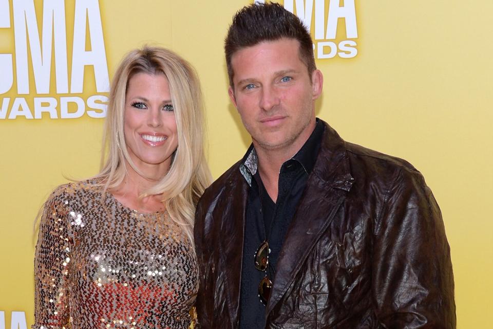 Sheree Gustin and Steve Burton attend the 46th annual CMA Awards at the Bridgestone Arena on November 1, 2012 in Nashville, Tennessee.