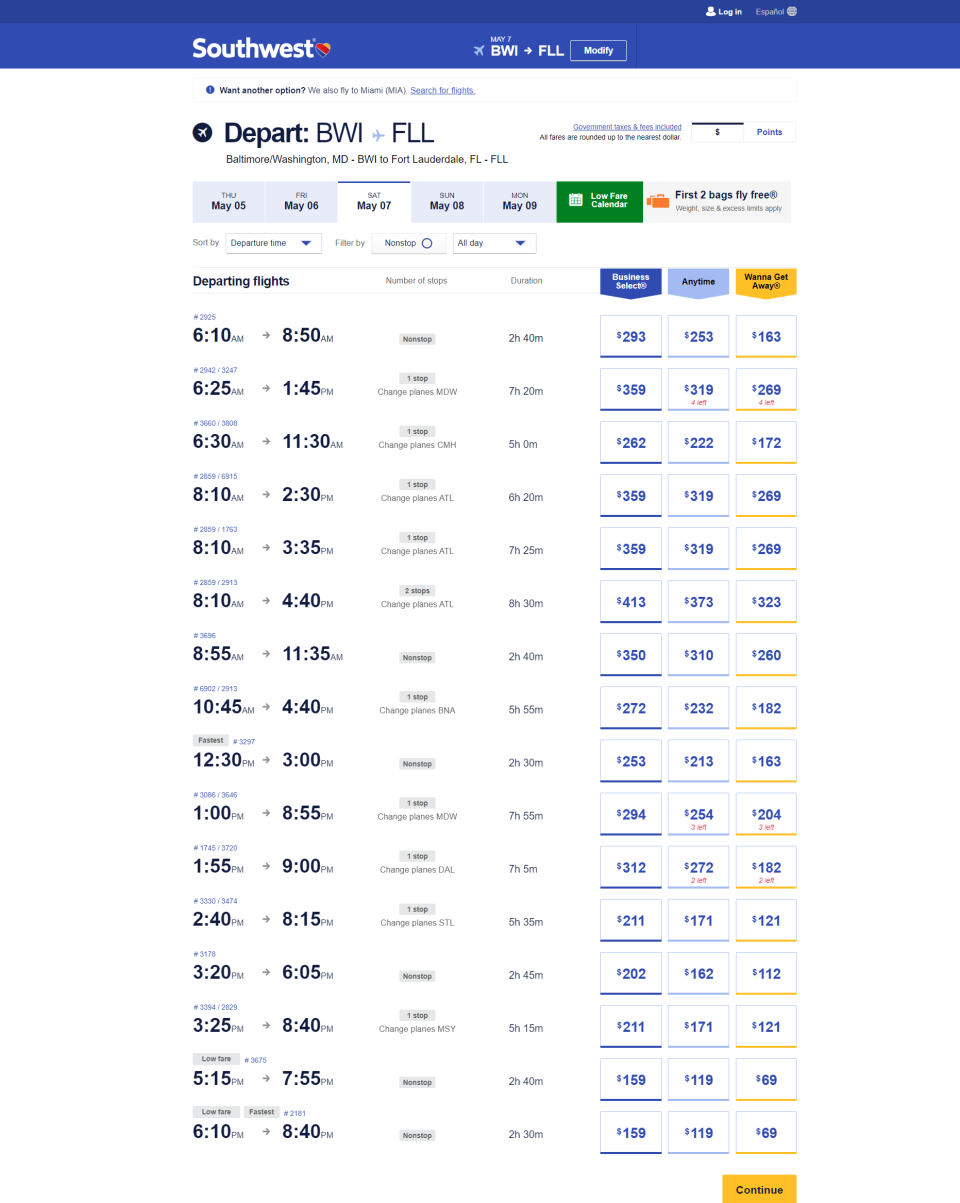 Southwest Airlines currently has three ticket types: Wanna Get Away, Anytime and Business Select. The airline is adding a fourth category between Wanna Get Away and Anytime, to be called Wanna Get Away Plus.