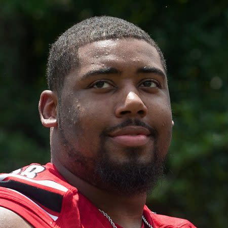 Jul 20, 2015; Pinehurst, NC, USA; Louisville Cardinals player Sheldon Rankins poses for a picture during the ACC football kickoff at Pinehurst Resort. Mandatory Credit: Jeremy Brevard-USA TODAY Sports