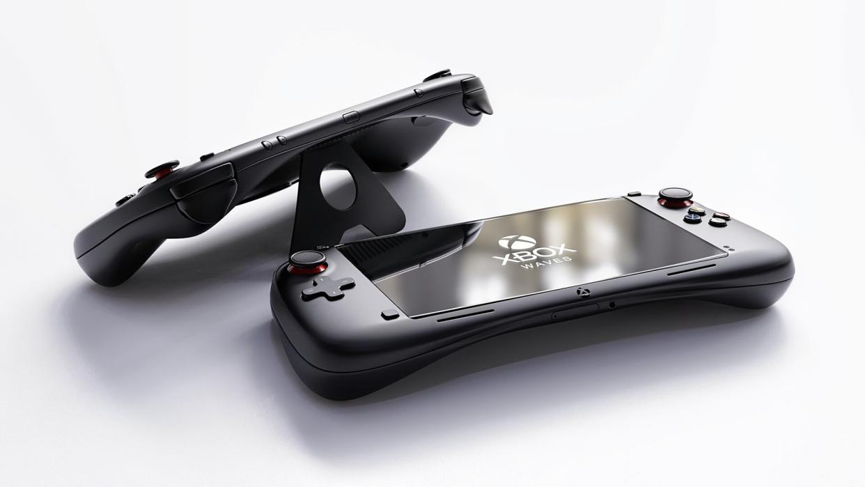  Xbox Waves, an Xbox handheld gaming concept render by CAD artist Ayoub Zgaren. 