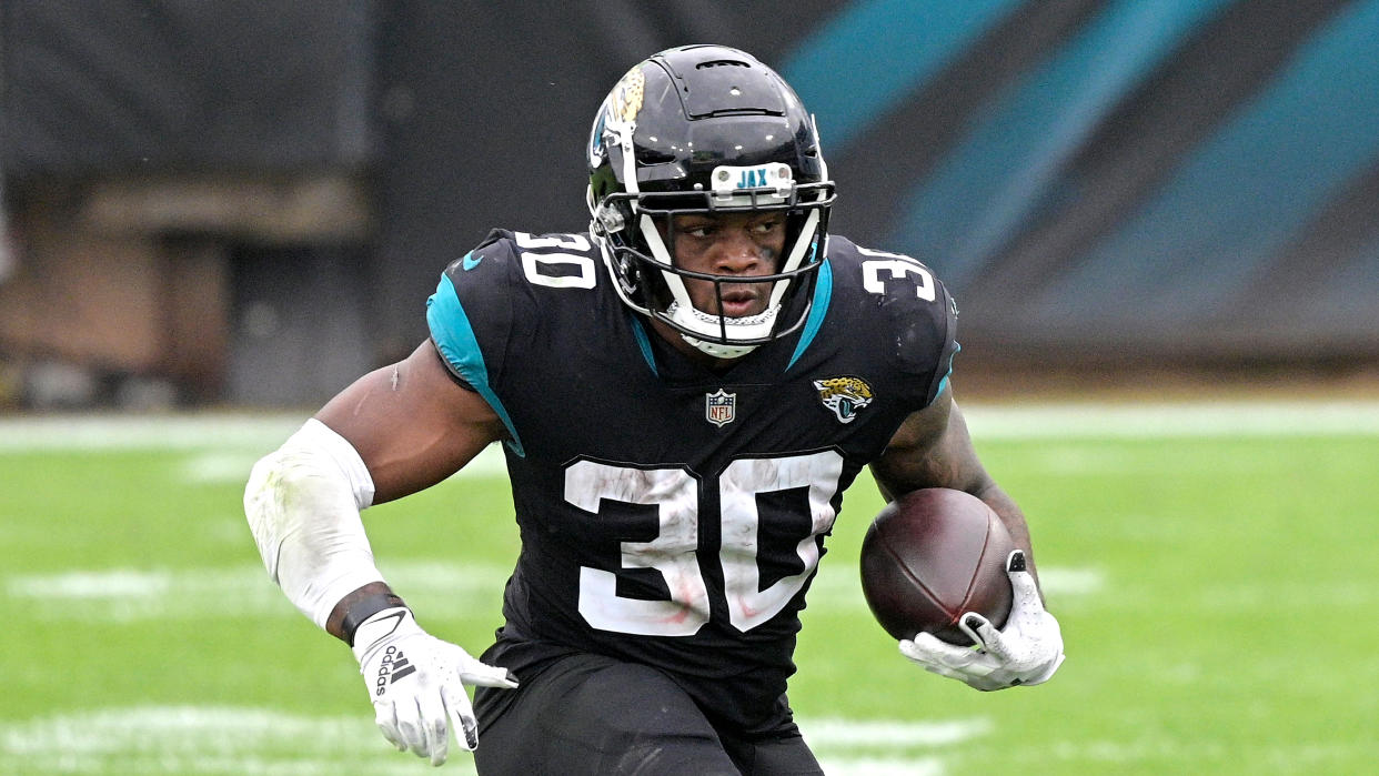 Jacksonville Jaguars running back James Robinson (30) 