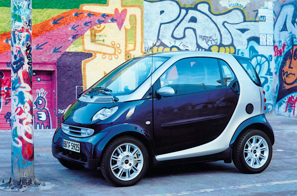 <p>The <strong>smart car</strong> (not known as the <strong>fortwo</strong> in its earliest years) is the most outlandish vehicle in the <strong>Daimler</strong>-owned brand's history, yet also by far its most successful. smart attempted to break into non-city car segments with the <strong>roadster</strong> and <strong>roadster-coupe</strong>, the <strong>Mitsubishi Colt</strong>-based <strong>forfour</strong> and the stillborn <strong>formore SUV</strong>, but these projects led to financial disaster.</p><p>Now in its third generation, the fortwo (and its long-wheelbase forfour derivative, which has nothing to do with the earlier car) retains the basic concept of the original model. Almost uniquely among car manufacturers, smart got it absolutely right first time.</p>